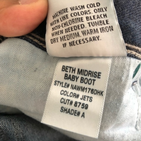 Hudson Blue Midrise Beth Baby Boot Jeans 26 - Picture 11 of 11